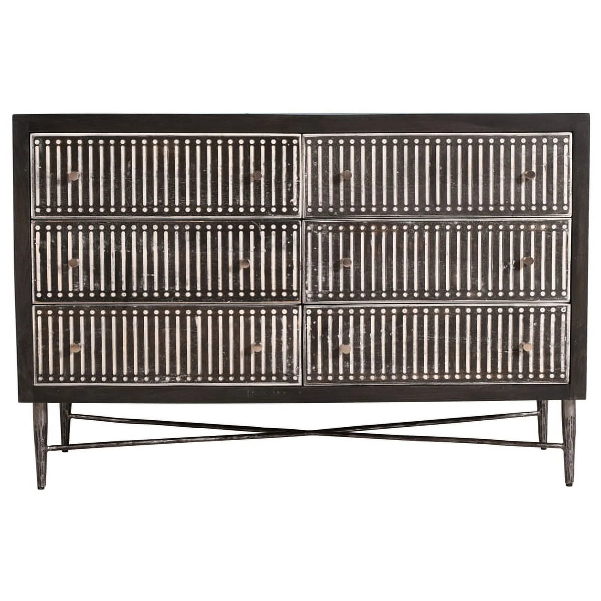 6 Drawer Mango Wood Chest I95989