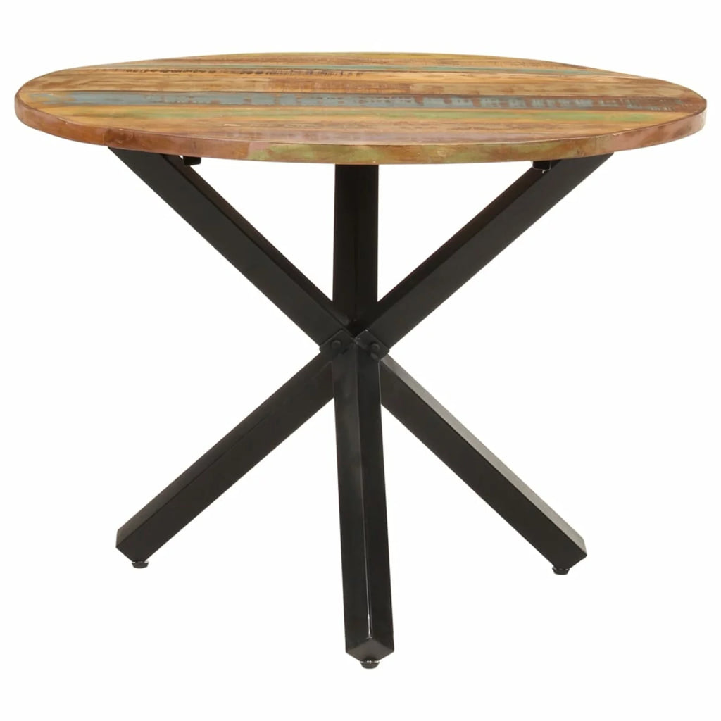 Round Solid Reclaimed Wood Dining Table S926