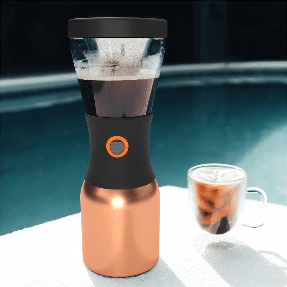 Portable Cold Brew Coffee Maker with 1 Liter Stainless Steel Travel Carafe D745866