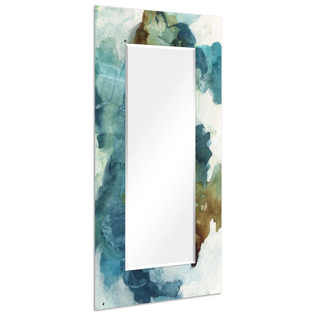Blue Sky Rectangular Beveled Mirror Tempered Art Glass 72" x 36" G546