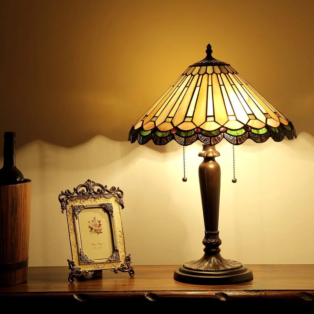 2-light Dark Bronze Table Lamp G280377