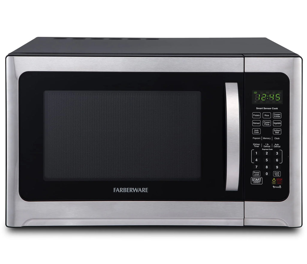 1100-Watt Stainless Steel/Black Microwave Oven V947029