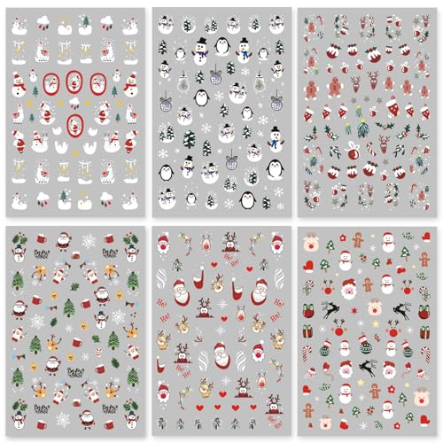 Varied Holiday Nail Art Stickers R4298