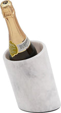 White Handmade Marble Wine Cooler Y29617