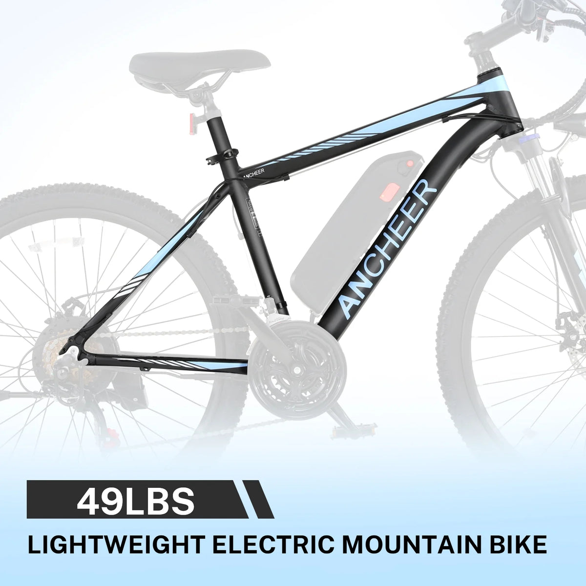 26'' Electric Mountain Bike with 500W Motor J34701