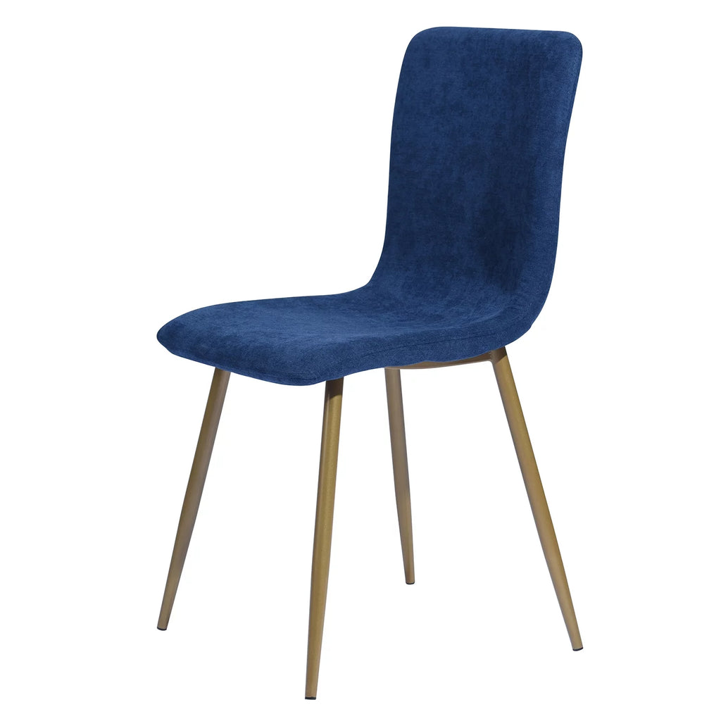 Navy Blue Velvet Dining Chairs Set of 4 L81220