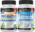 Omega 3 Fish Oil Softgels Plus 40 Billion CFU Probiotic Supplement A394061