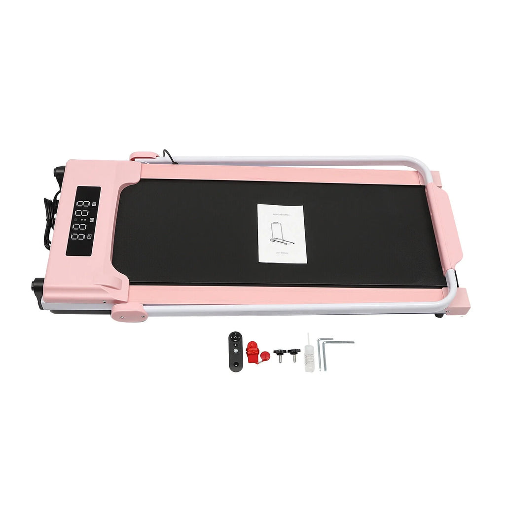 500W 2HP Folding Treadmill with Remote Control 220lbs Capacity H974