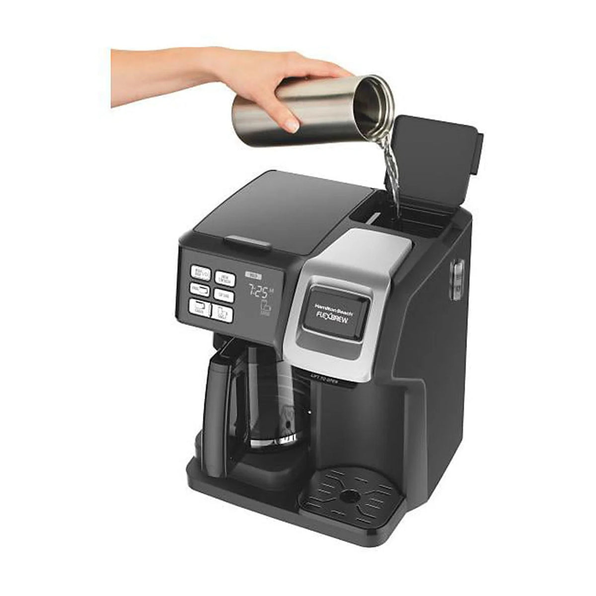 2-Way Coffee Maker with K-Cup Pods or Grounds, Black S9893