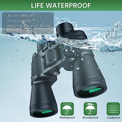 20x50 Waterproof Compact Binoculars with Carrying Bag N69992