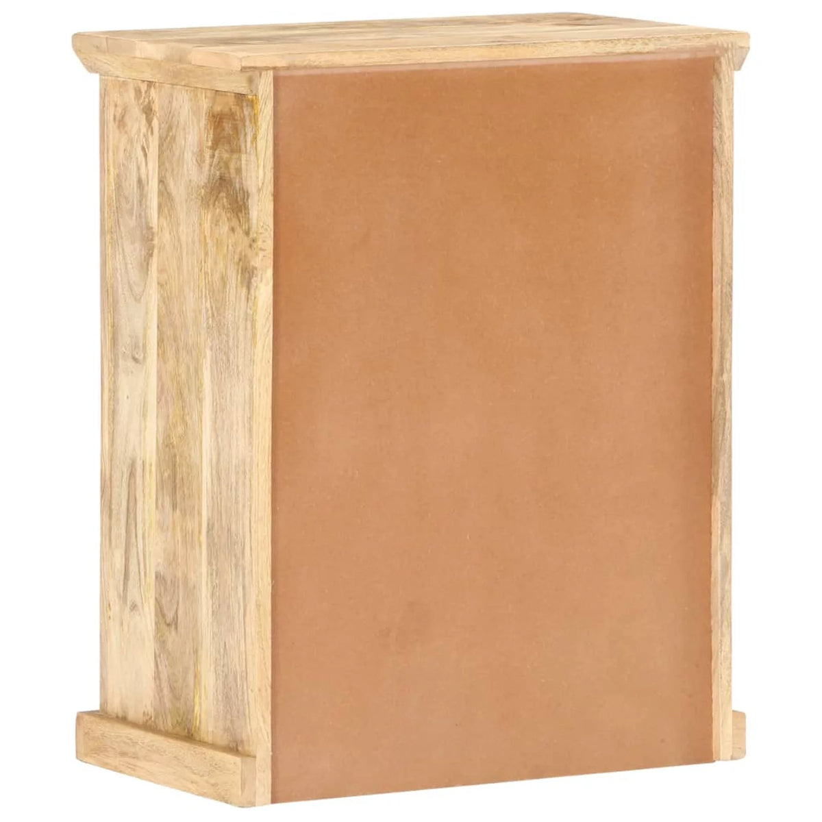 Solid Mango Wood Sideboard with Steel Doors K8841