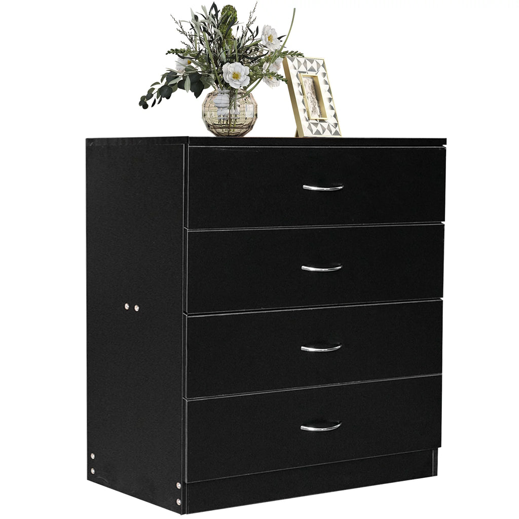 White 3 Drawer Wood Dresser J898