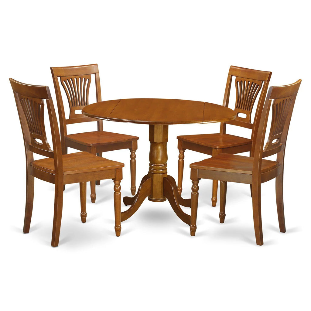 Saddle Brown 5-Piece Dining Set K104