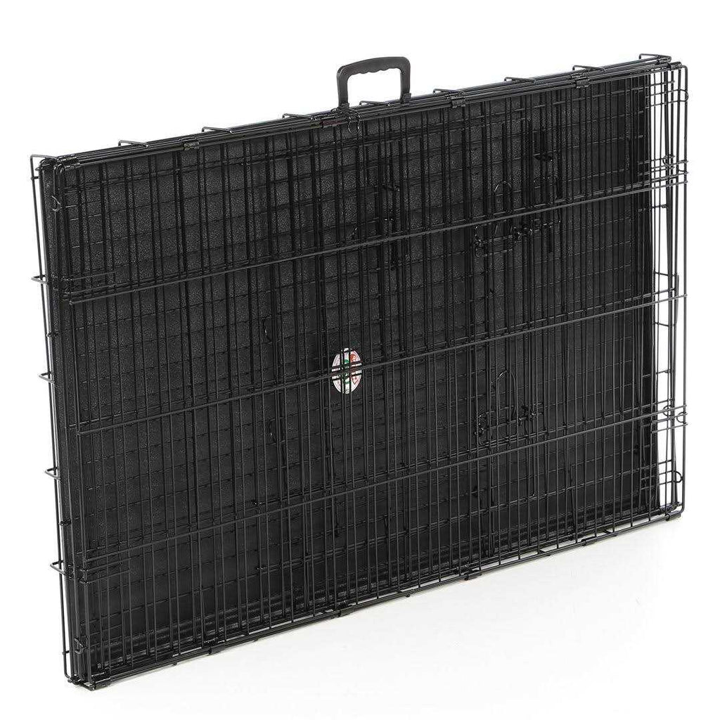 2-Door Metal Dog Crate with Divider Z4392