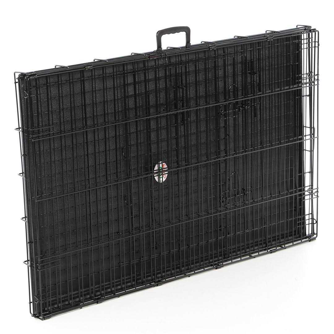 2-Door Metal Dog Crate with Divider Z4392