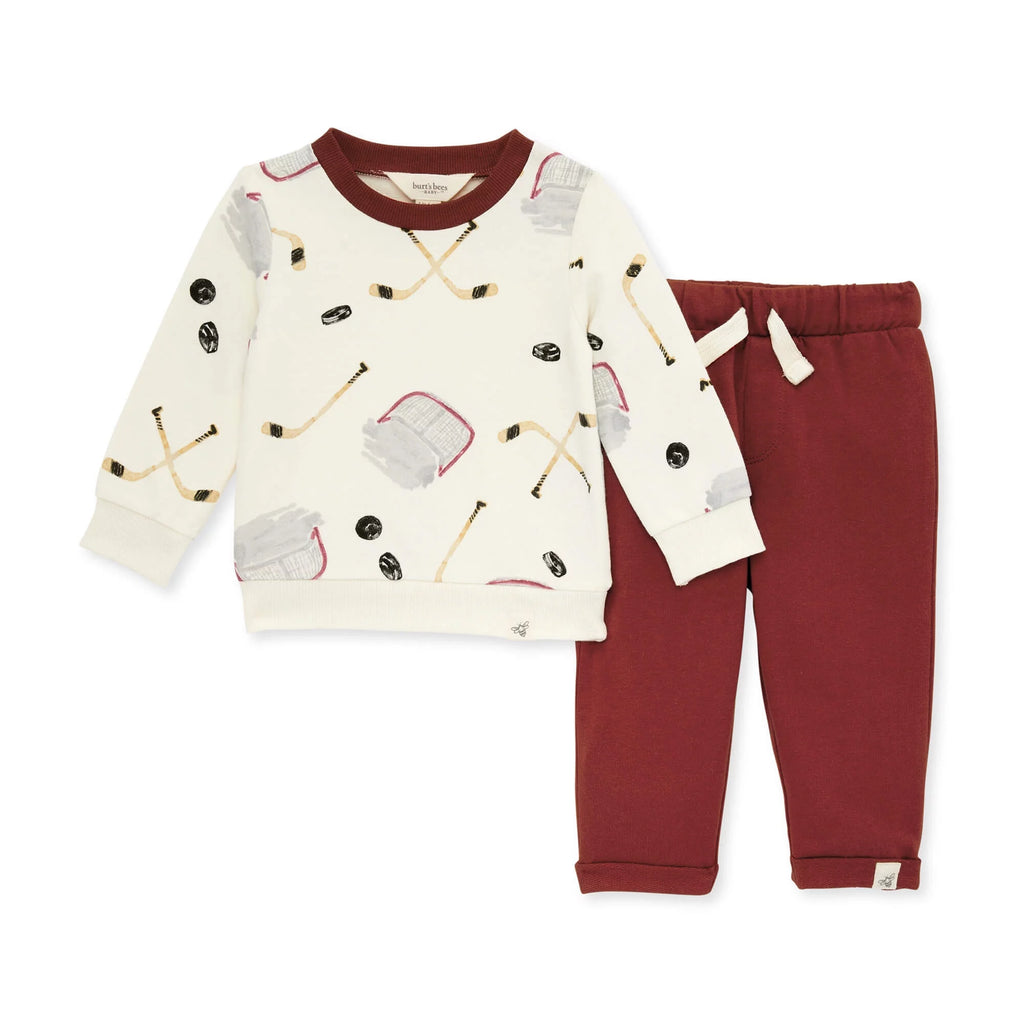 Organic Cotton Baby Sweatshirt & Pant Set V780249