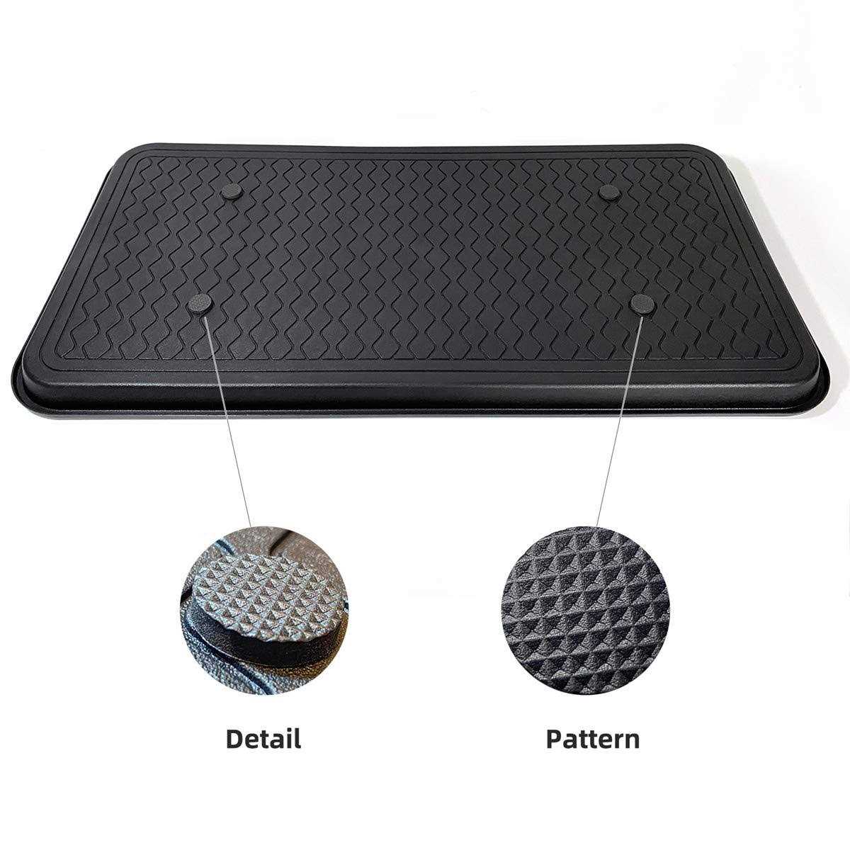 Set of 2 Black Heavy Duty Boot Trays Q30741