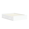 White Solid Wood Full Platform Storage Bed Z163498