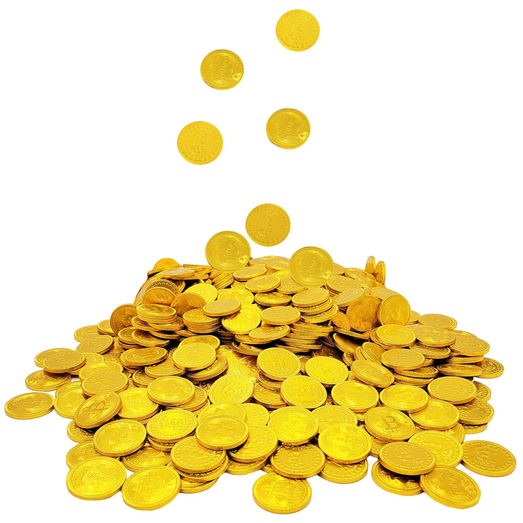 Chocolate Coins, Belgian Chocolate, Gluten-Free, Non-Gmo, Kosher Dairy (50-Pack) N35747