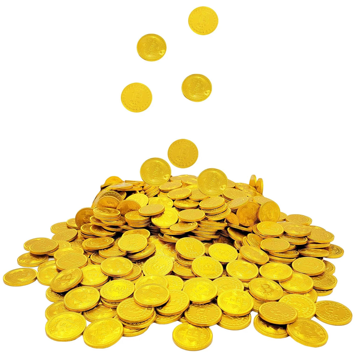 Chocolate Coins, Belgian Chocolate, Gluten-Free, Non-Gmo, Kosher Dairy (50-Pack) N35747