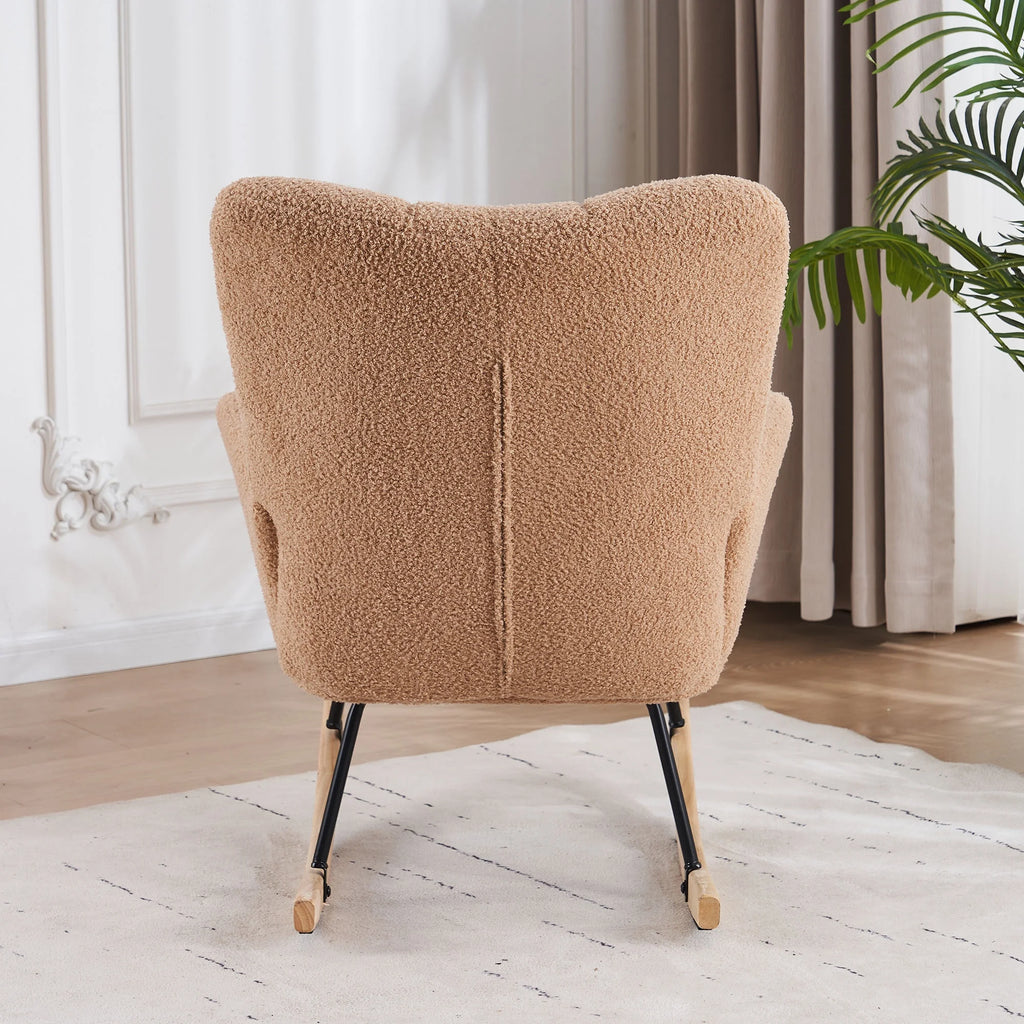 Teddy Velvet Rocking Accent Chair C9001