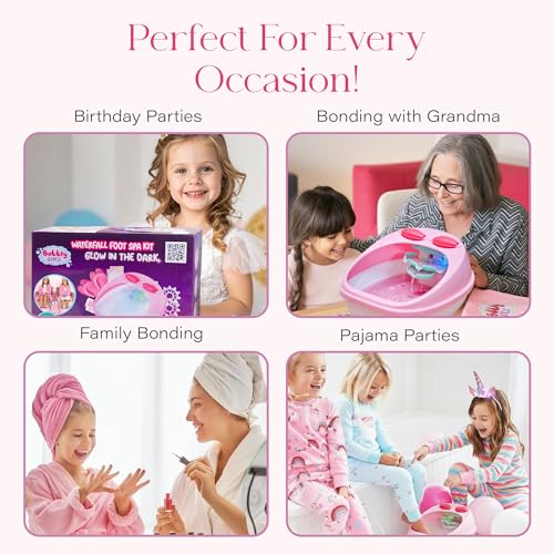Glow in Dark Kids Spa Day Kit 42+ Pieces M955308
