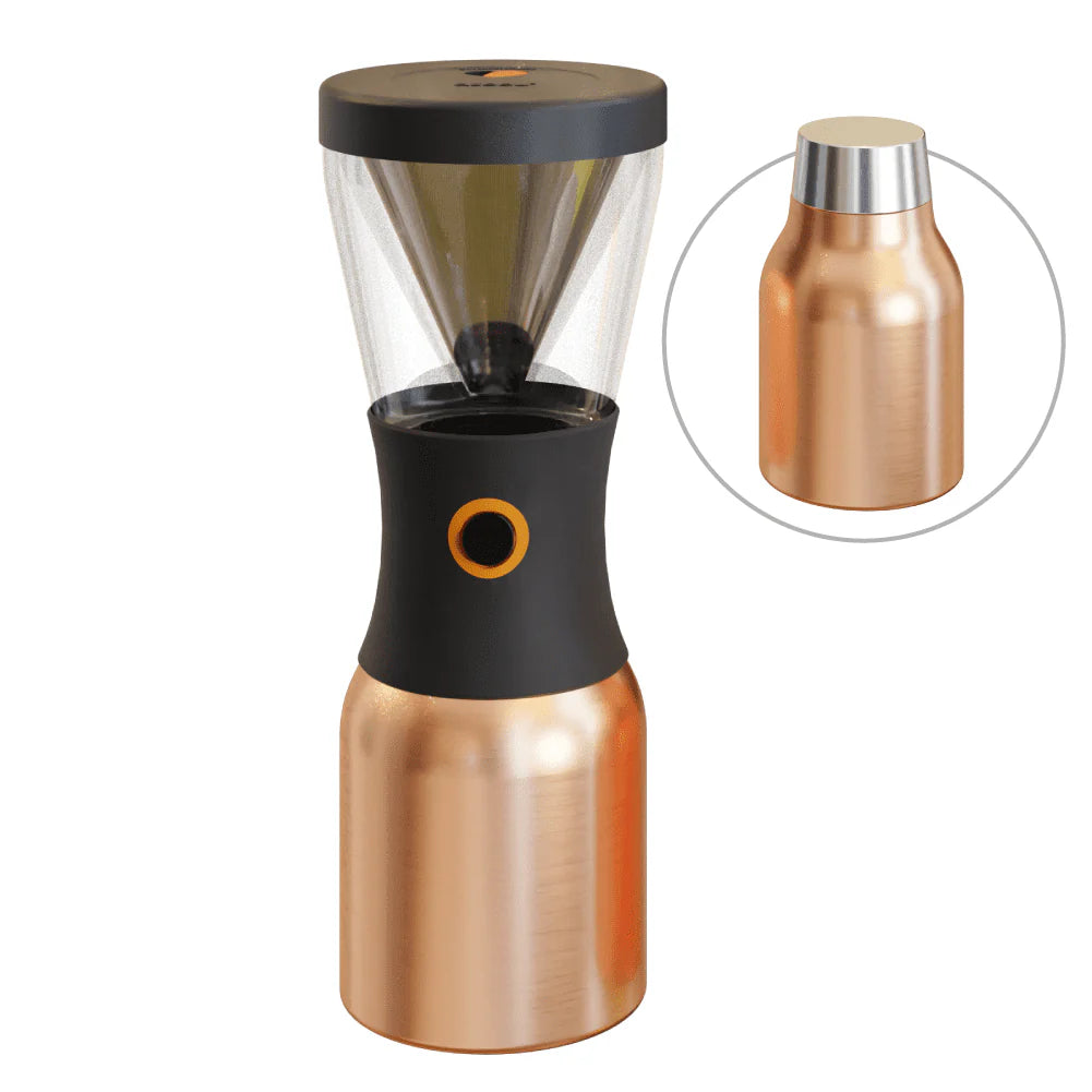 Portable Cold Brew Coffee Maker with 1 Liter Stainless Steel Travel Carafe D745866