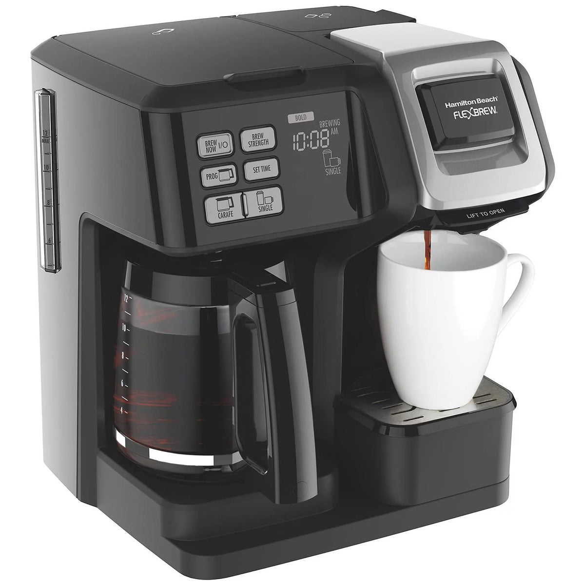 2-Way Coffee Maker with K-Cup Pods or Grounds, Black S9893