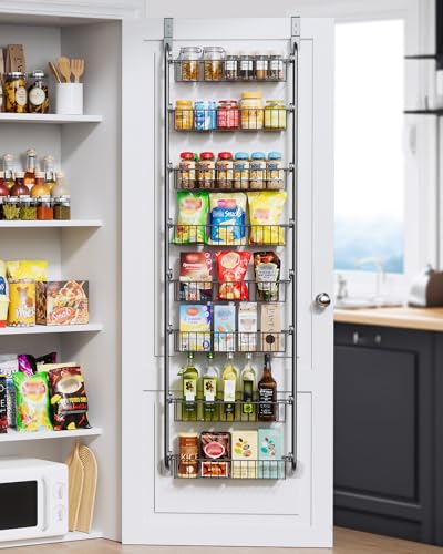 Over the Door Pantry Organizer 6-Tier White L69308