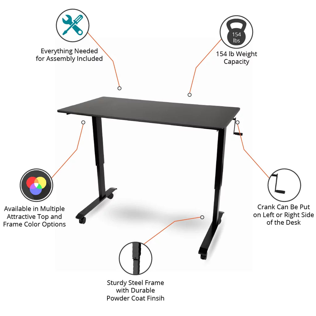 Adjustable Height Rolling Standing Desk B41836