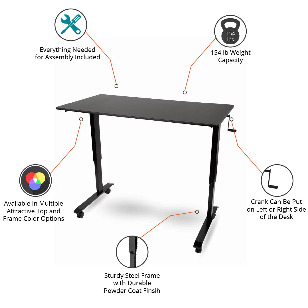 Adjustable Height Rolling Standing Desk B41836
