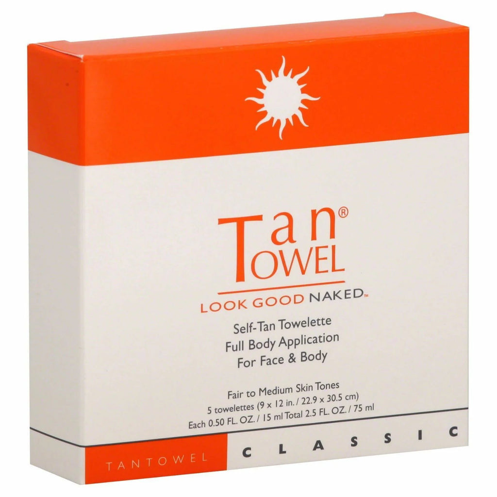 Tan Towel Towelettes Full Body Classic 30 Pack G33738