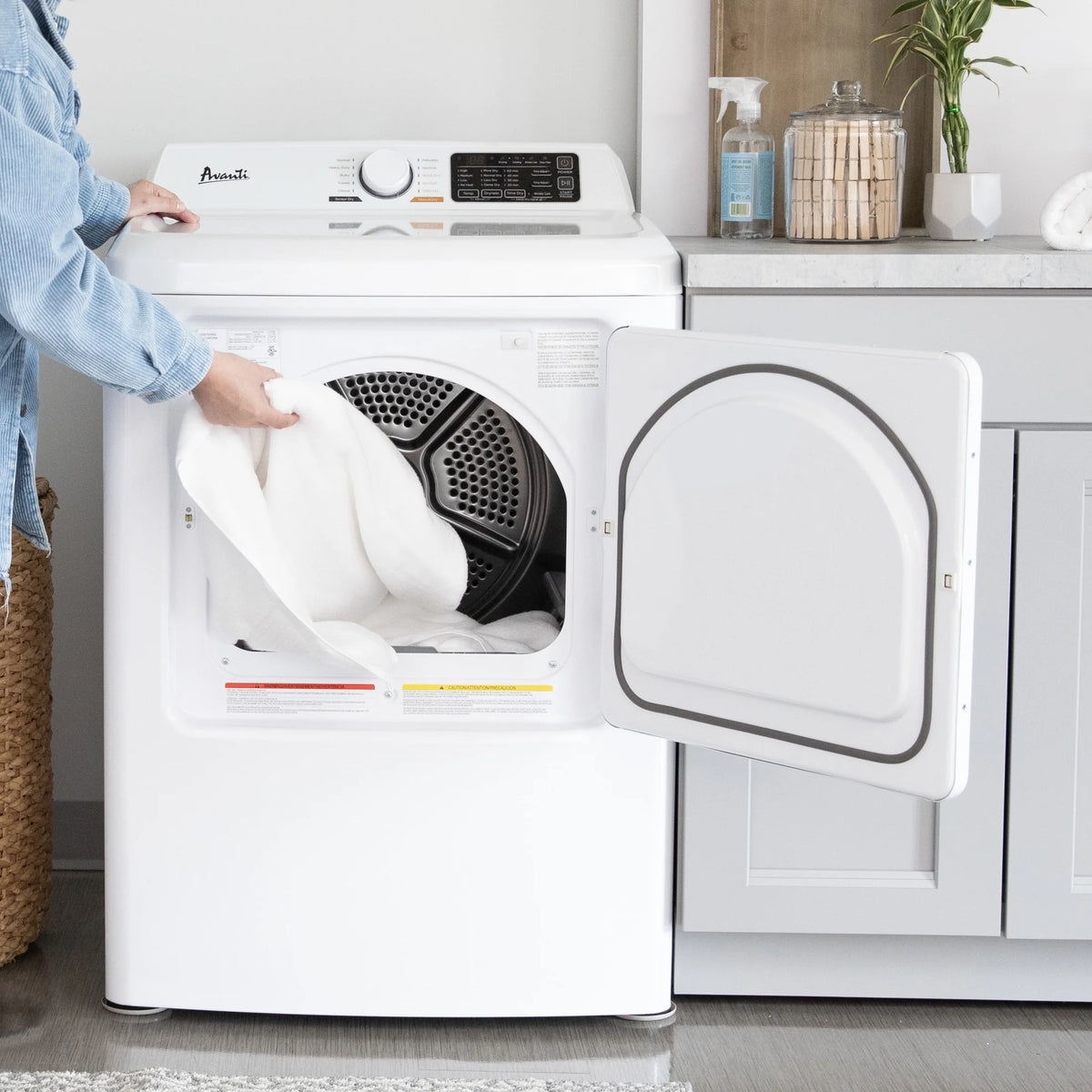 Front Load Electric Clothes Dryer 7.0 Cu. ft. White M115