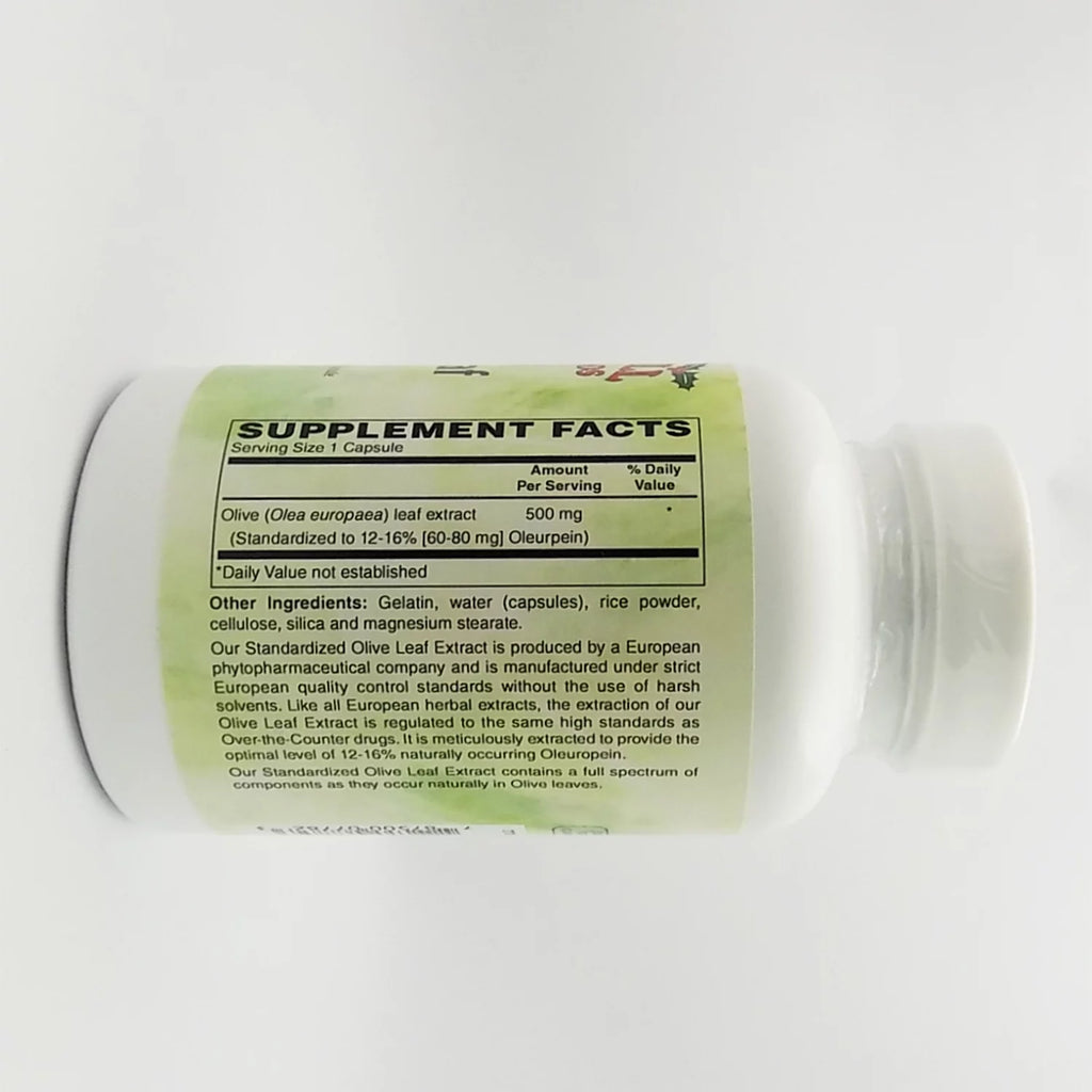 Olive Leaf 500 MG 120 Capsules Q2161