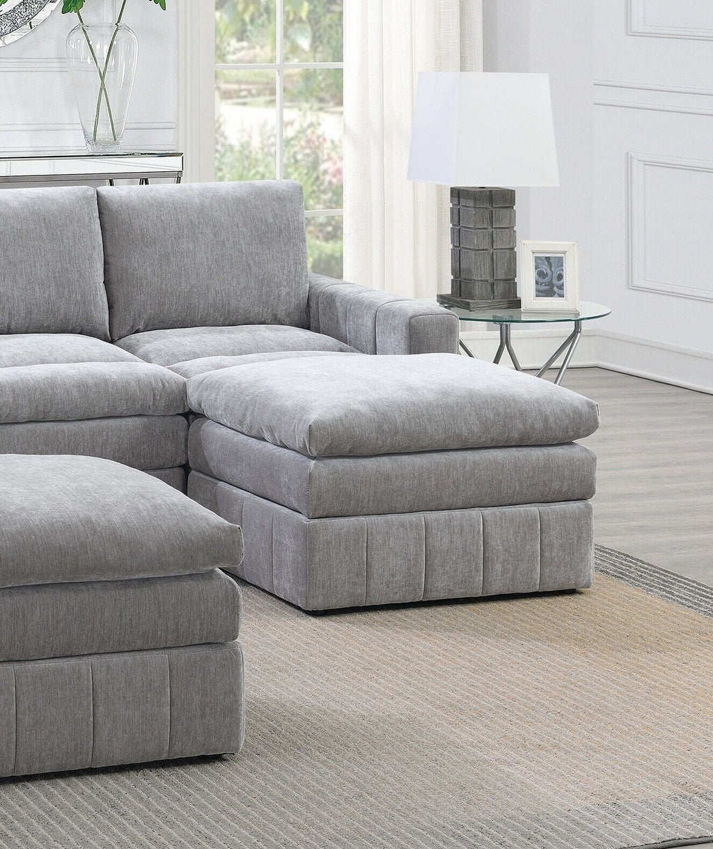 Plush Cushion 5pc Modular Sectional Set X148897