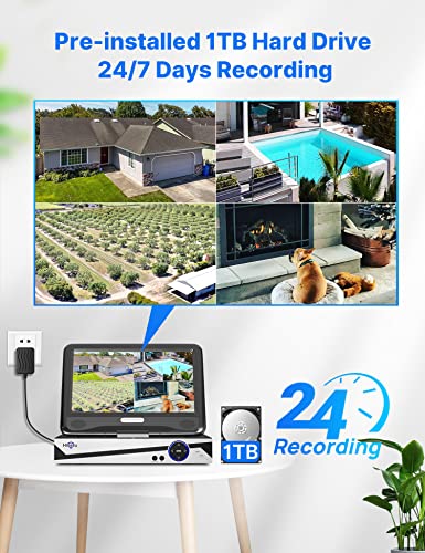 5MP WiFi Security Camera System with 3TB Hard Drive L193679