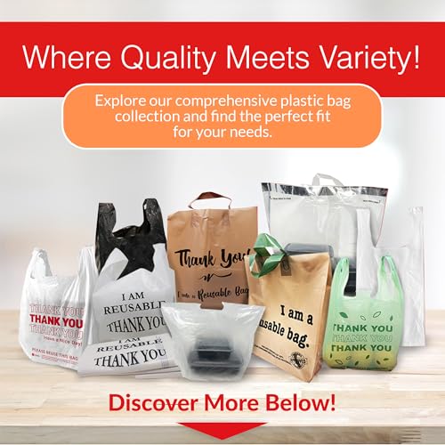Thank You Plastic Bags 350 Count White R677149