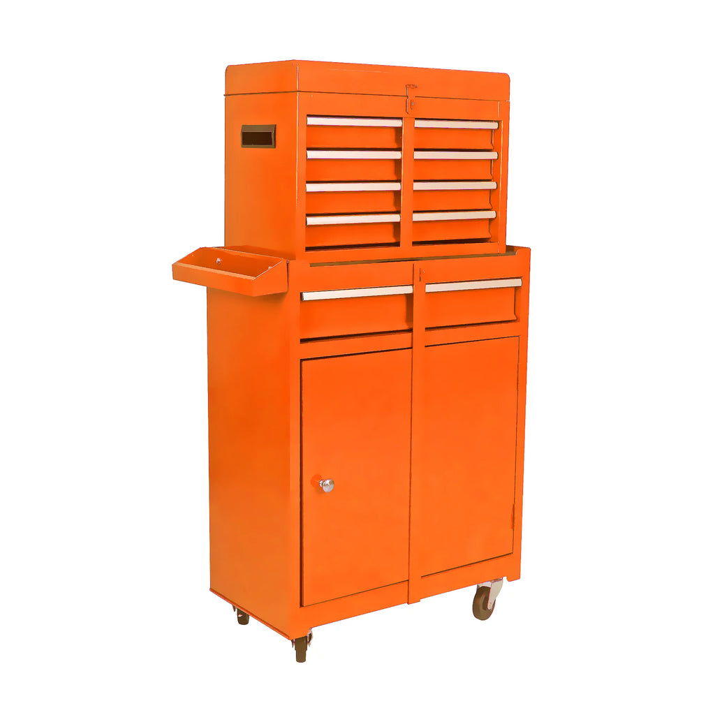 Black 4 Drawer Stainless Steel Rolling Tool Chest and Cabinet G905270