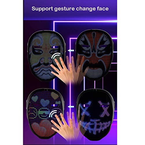 Led Mask with Rechargeable App Controlled Q8110