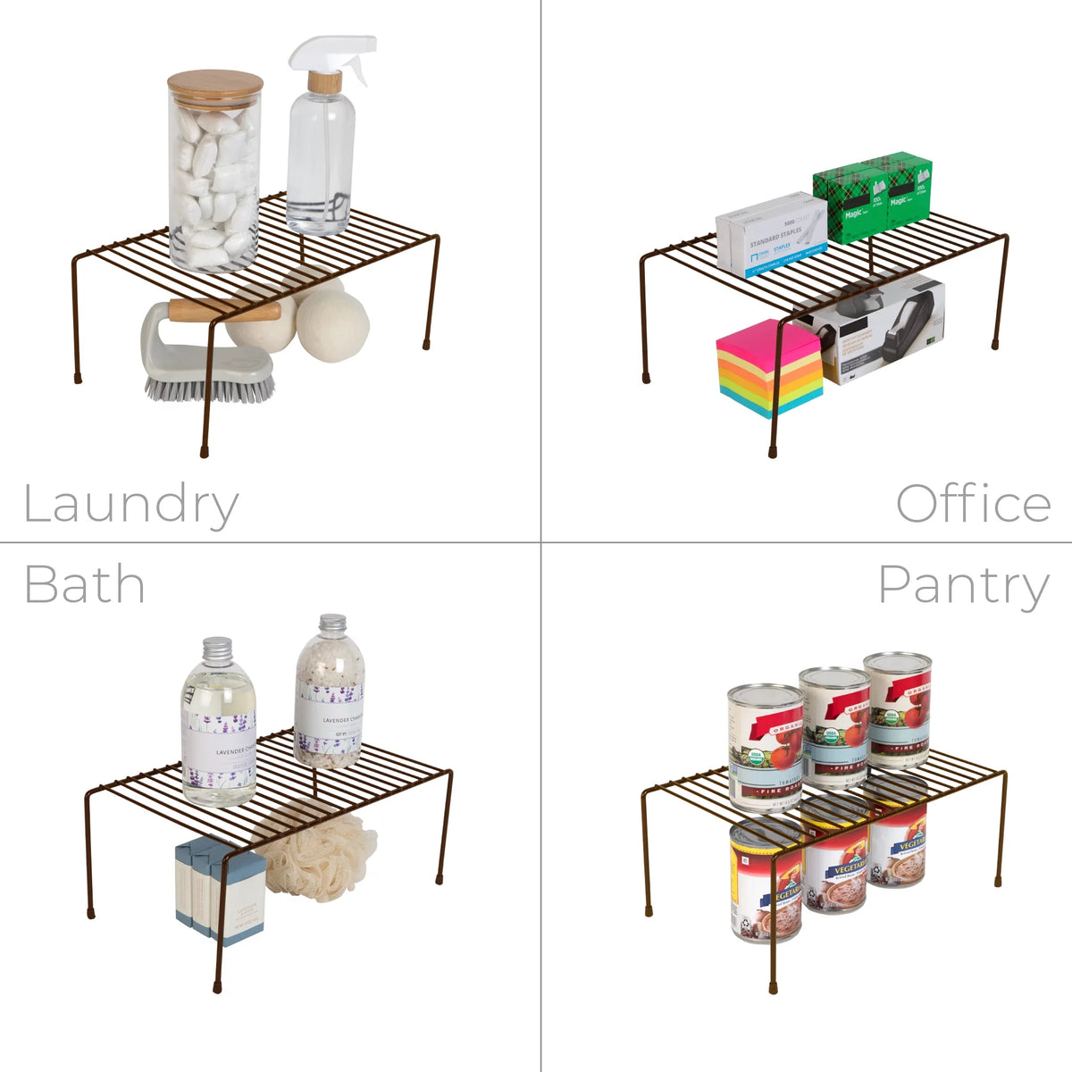 Bronze Storage Shelf Rack H6266