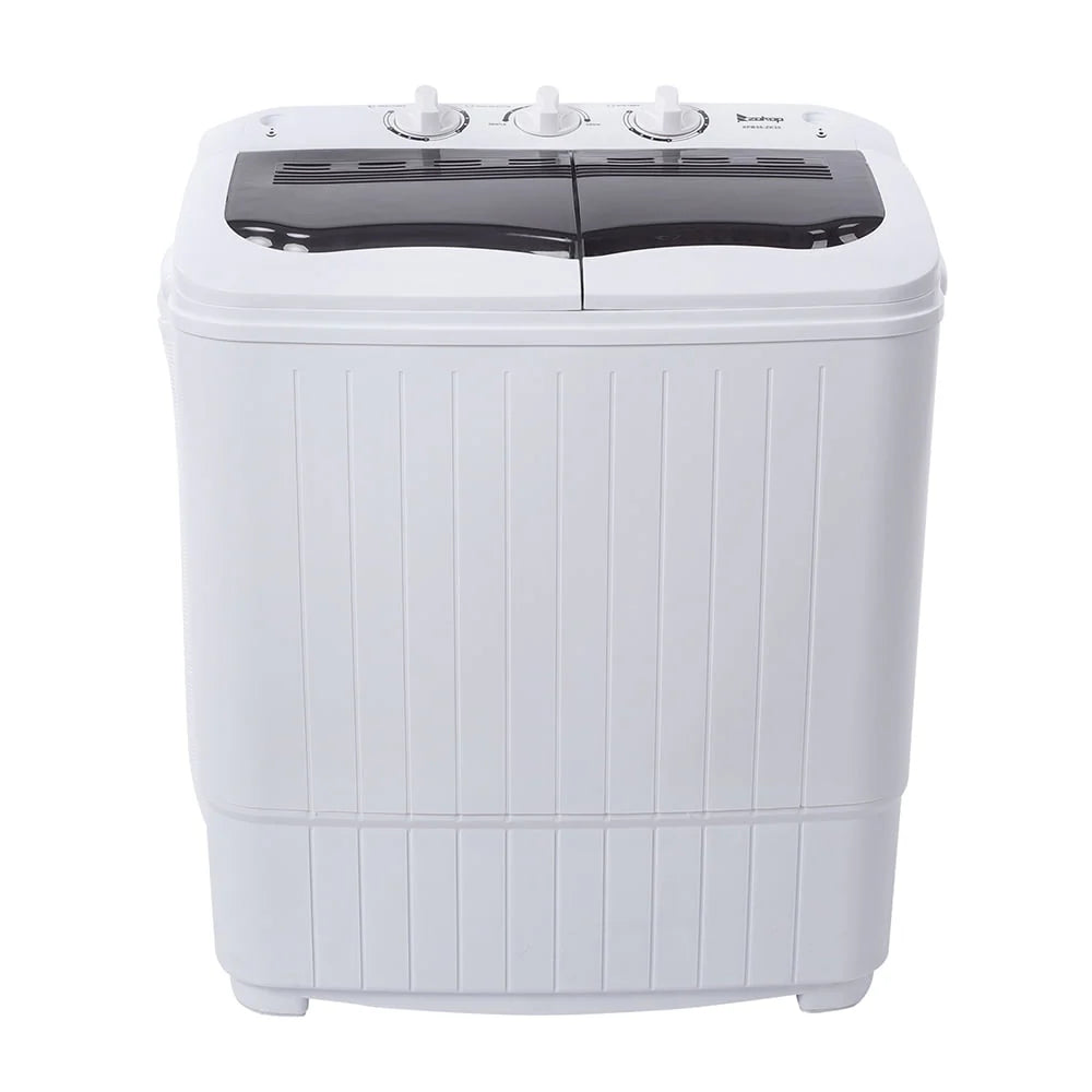 14.3LBS Semi-automatic Compact Twin Tub Washing Machine E101447