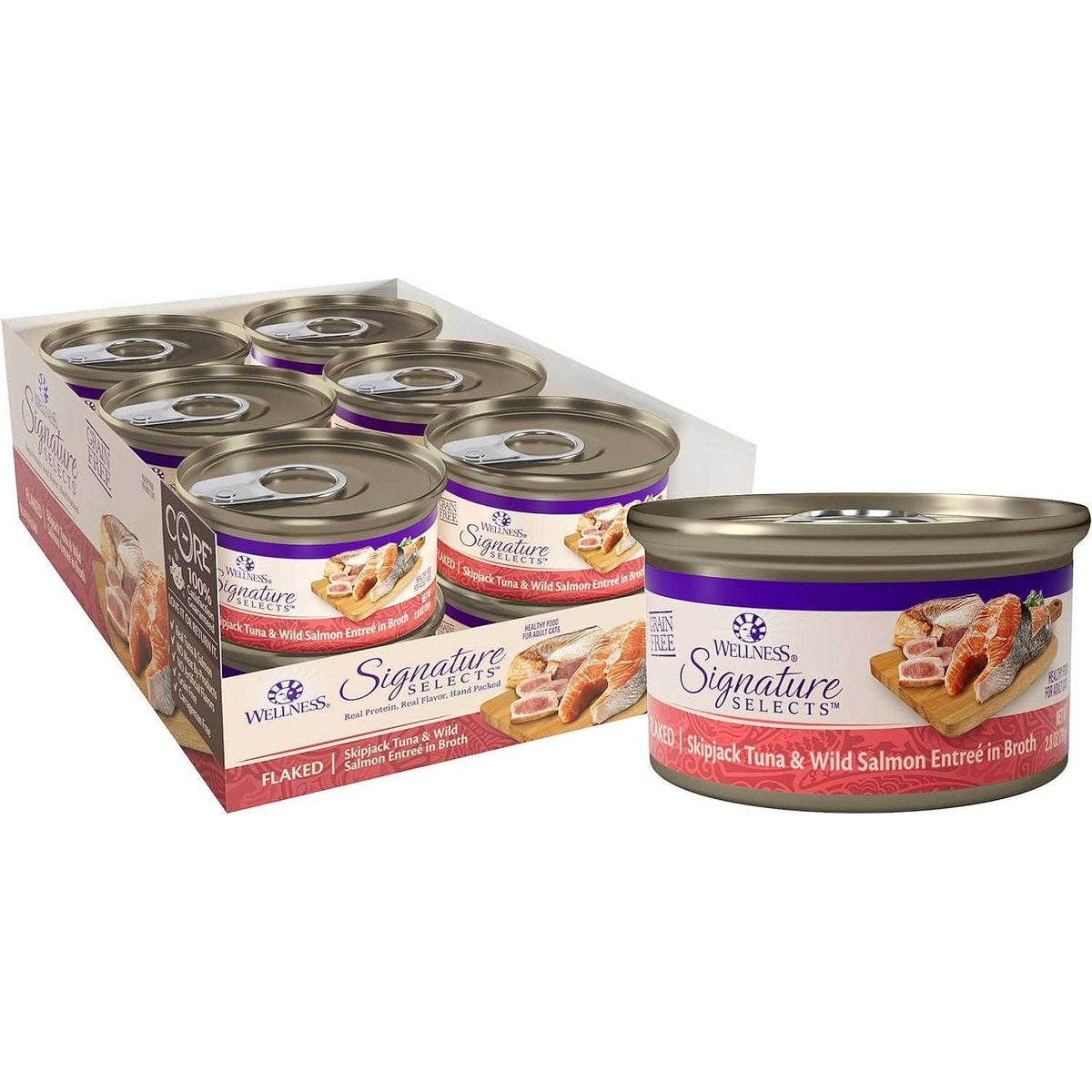 Grain Free Skipjack Tuna & Wild Salmon Canned Cat Food X838