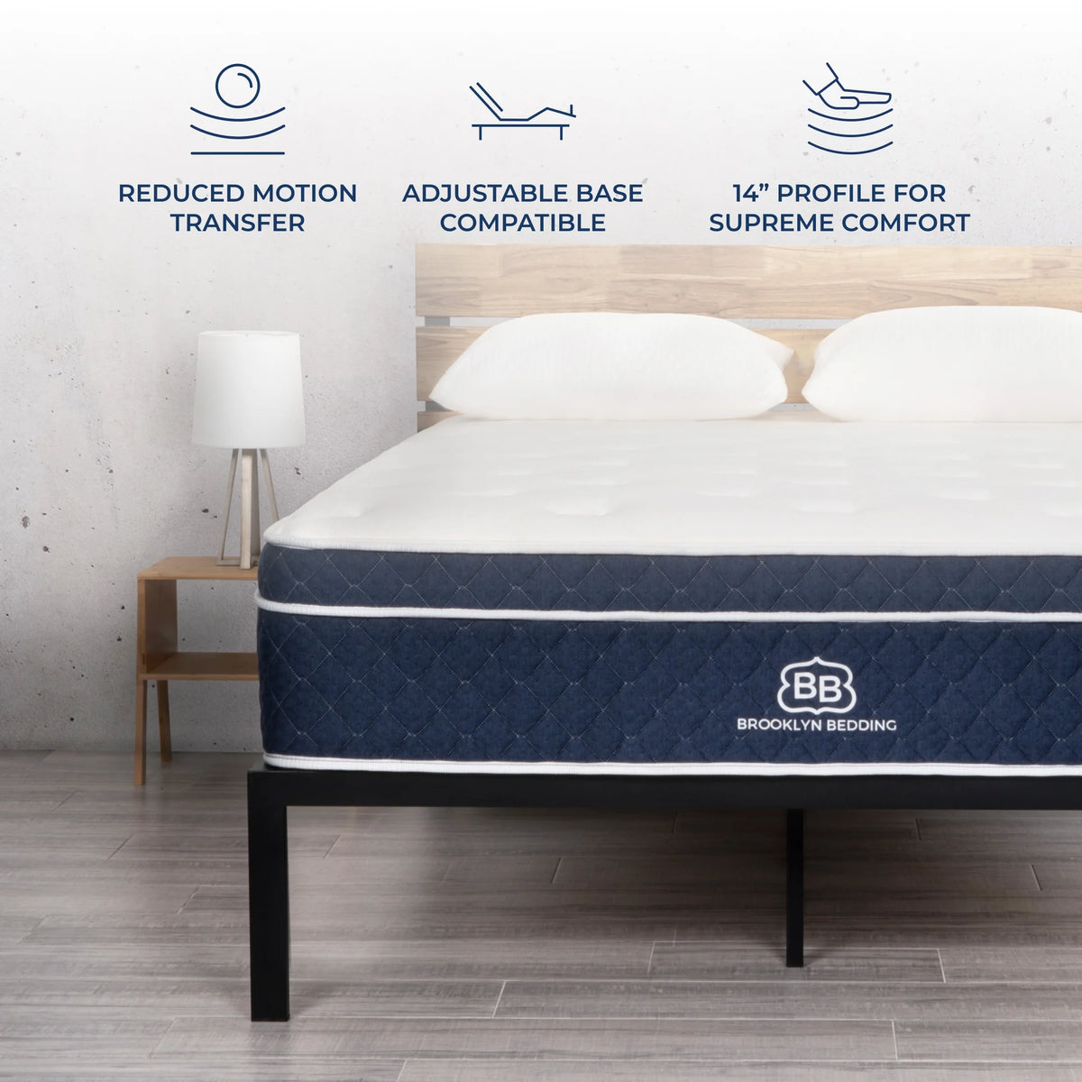 14" Plush Hybrid Queen Mattress with Cooling Cover A119491