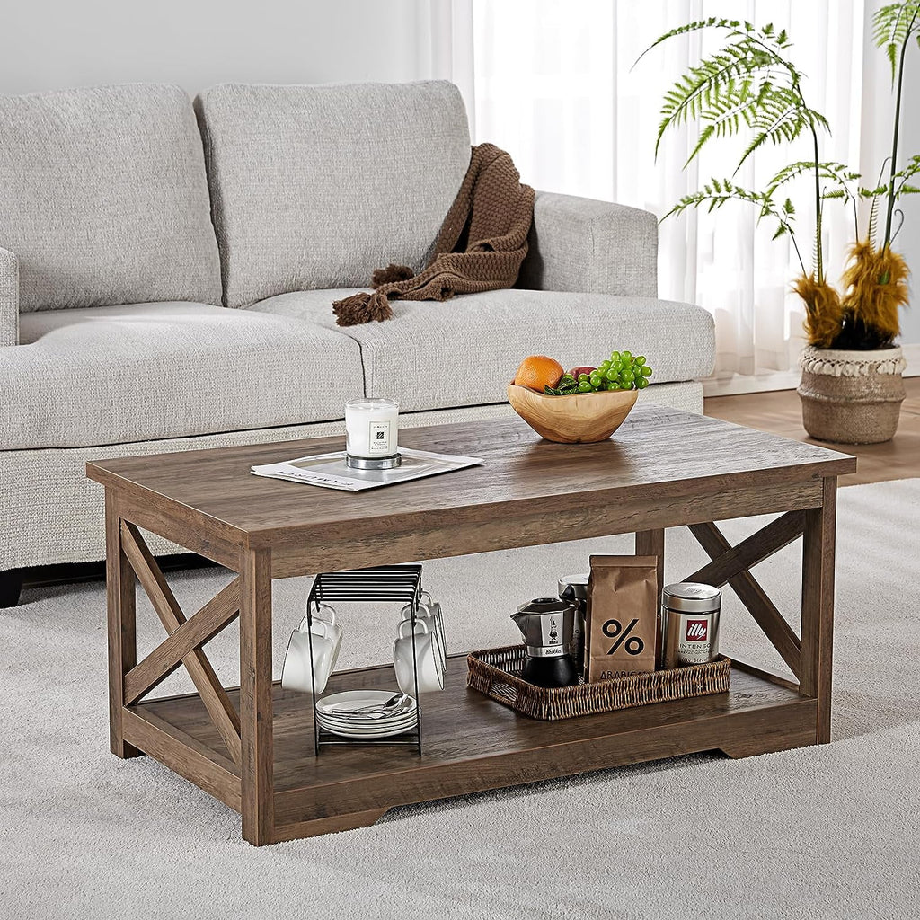 3-Piece Farmhouse Table Set with Charging Station D482000