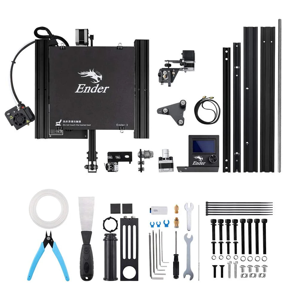 3D Printer 220x220x250mm Aluminum Black E4641