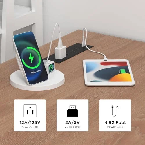 L Shaped Desk with Drawers 60 Inch Corner Computer Desk with USB Charging Port and Power Outlet Oak P887