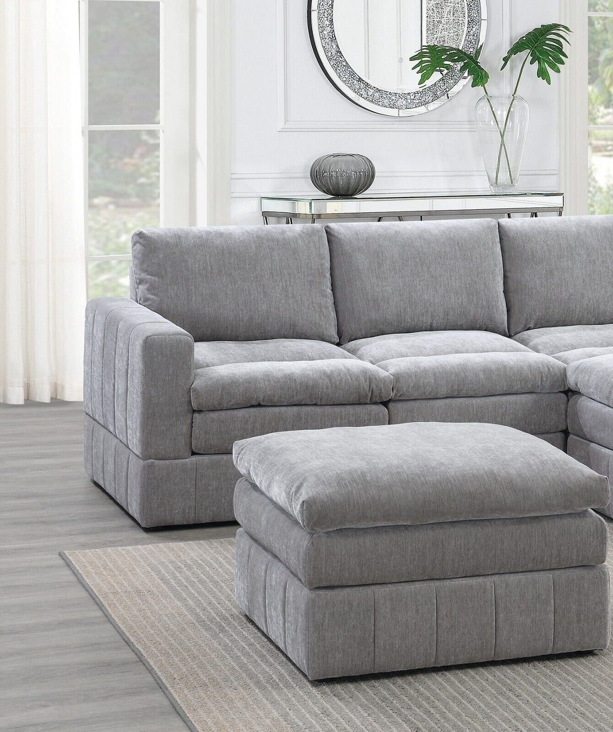 Plush Cushion 5pc Modular Sectional Set X148897