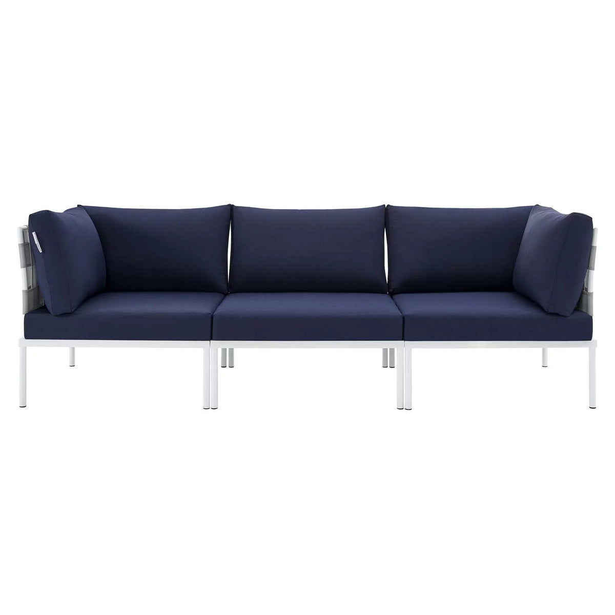 Grey Blue Navy Modern Outdoor Lounge Sofa B502