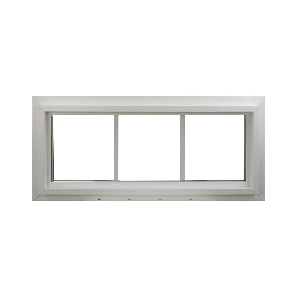 Transom Window 30" x 10" with Grids Vinyl Low-E Glass C7888