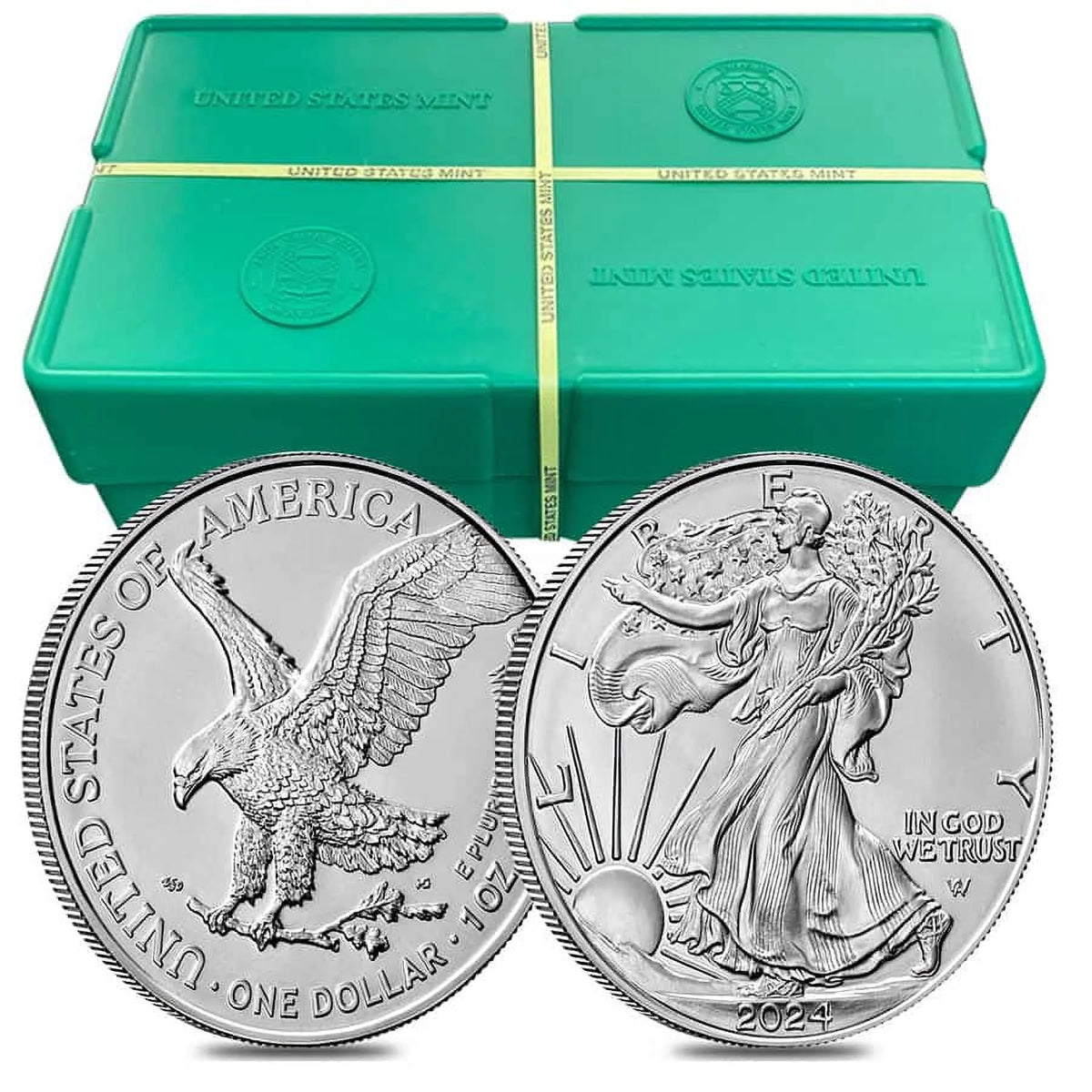 2024 1 oz Silver American Eagle $1 Coin BU T876631